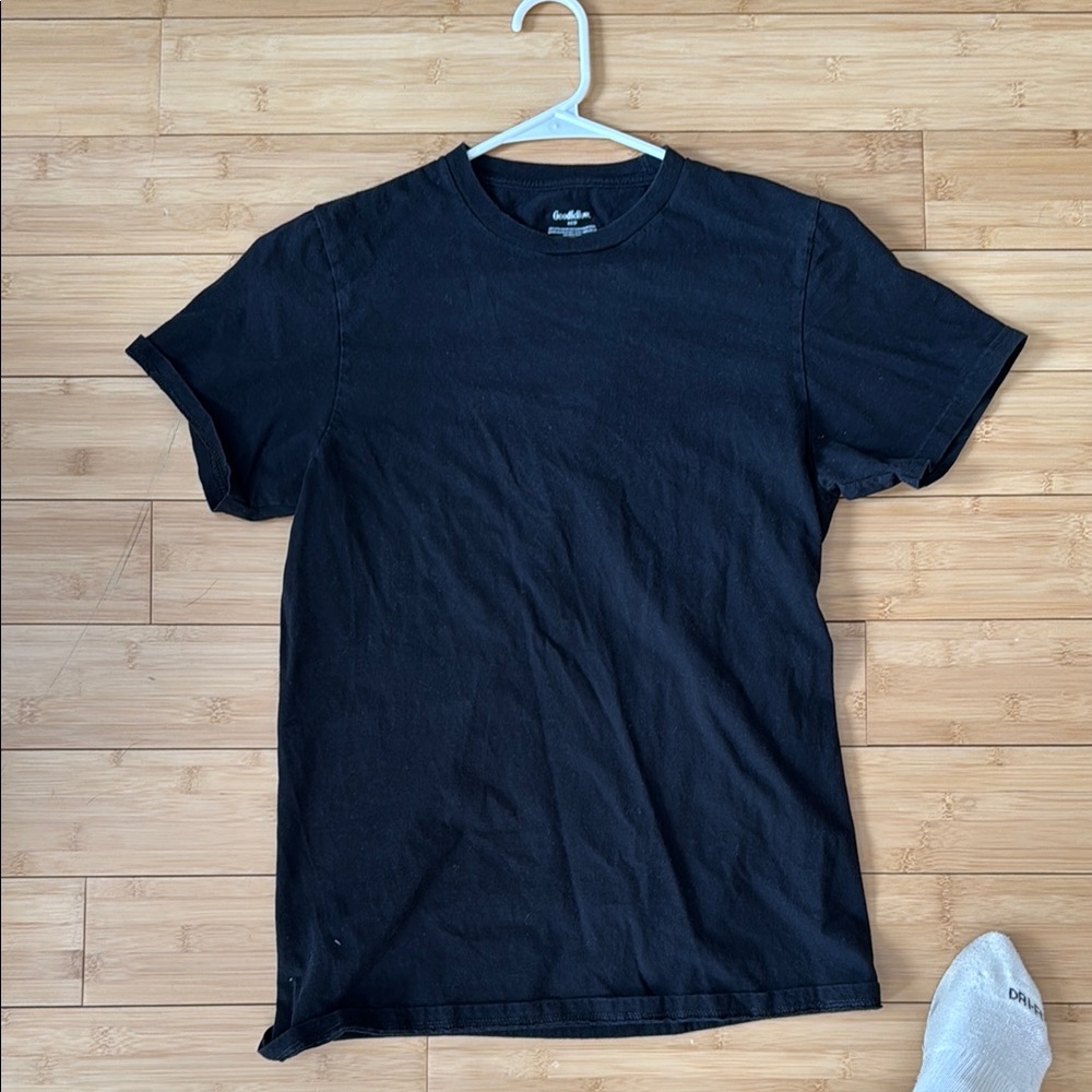 Men's plain Black T-Shirt